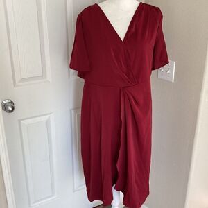 BloomChic Red Midi Dress Sz10